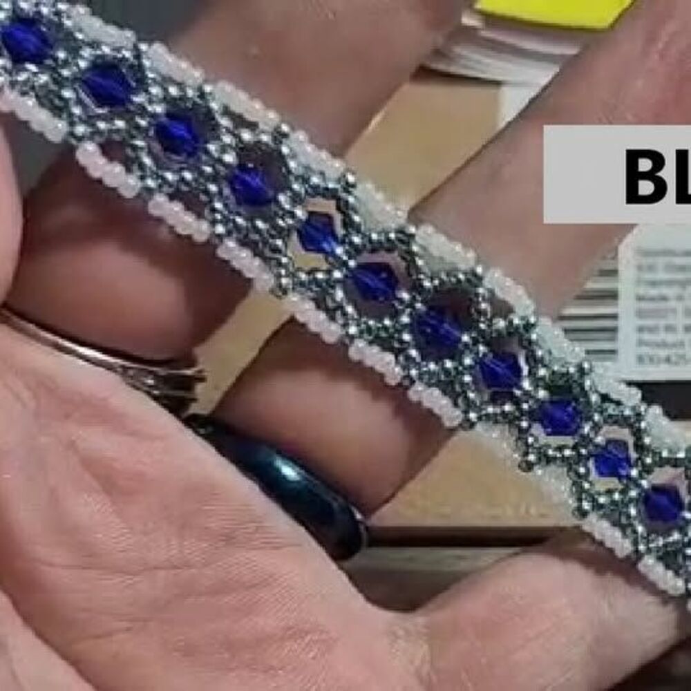 Elegant Blue Crystal Bracelet